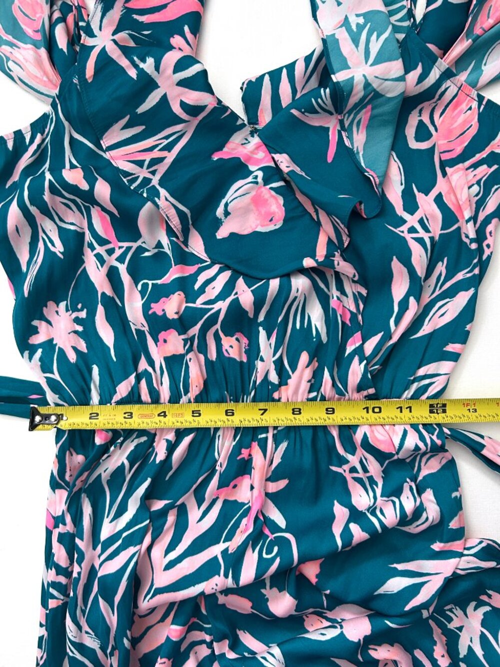 Lilly Pulitzer Tropical Emilea Print Wide Leg Jumpsuit Resort Vacation Size S - Picture 9 of 10